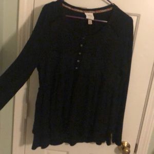 Long sleeve Knox rose top